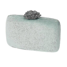 (Light Green) Women Handbag Evening Party Bridal Clutch Flower Lock Bag Prom Wedding Wallet