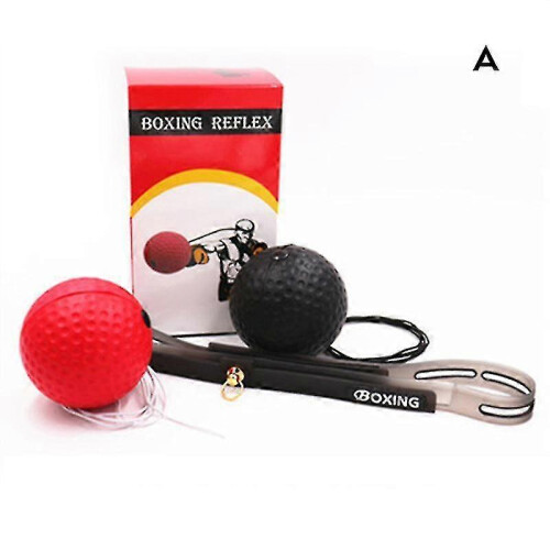 (Style B) Boxing Reflex Ball Set Training Balls On String Speed Hand Eye Reaction And Coordination 1