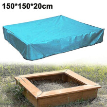 (Sky blue) Sandbox Cover, Square Protective Cover For Sand And Toys Away From Dust And Rain, Sandbox Canopy With Drawstring, Sandpit Pool Cover