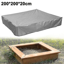 (Grey) Sandbox Cover, Square Protective Cover For Sand And Toys Away From Dust And Rain, Sandbox Canopy With Drawstring, Sandpit Pool Cover