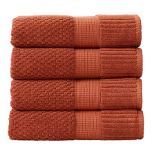 Conjunto de Toalhas de Banho NY Loft 100% Algodão 4 Peças| Super Macias e Absorventes 30" x 52"