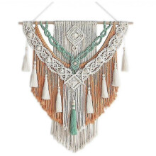 60*75cm Hand Woven Colour Tapestry Macrame Wall Hanging Art Woven Bohemian Crafts Decoration