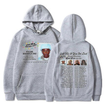 (L, Gray) Call Me If You Get Lost Hip Hop Hoodie Tyler The Creator Pri Hoodie Men Women Shirt Top
