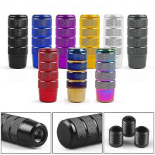 (red) 95mm Universal Non-slip Gear Shift Knob Manual Transmission Aluminum Knurled Shifter Lever Knob