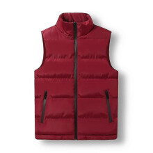 (3XL, Wine Red) Men Lightweight Padded Vest Coat Puffer Jacket Bodywarmer Gilet