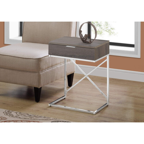 Monarch Specialties ACCENT END TABLE NIGHT STAND TAUPE 1