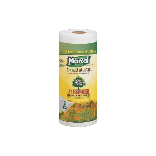 MARCAL Πετσέτα Χαρτιού με Περφορέ, 9 x 11, Λευκή, 70 Φύλλα ανά Ρολό, 15/κουτί (Κουτί 3) 1