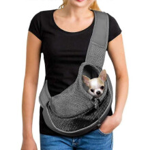 Portable Dog Carrier Bag Breathable Mesh Crossbody Bag for Dog And Cat Puppy Pet Shoulder Sling Adjustable Carrier Bag Travel Bag for Small Pets Dog