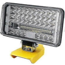 (7inch) 204w Led Work Light 8600 Lm Flashlight For Dewalt Xr 18v 20v Lithium Battery
