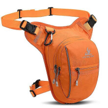 (Orange) Leg Bag For Men Fanny Packs Women Men Outdoor Thigh Bags Motorcycle Ride Crossbody Backpack