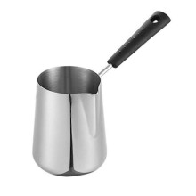 350ml Milk Butter Warmer Pot, Turkish Coffee Pot, Stainless Steel Stovetop Melting Pot with Spout F