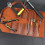 Tool Roll Leather Bag Pouch,multi-purpose Canvas Tool Roll,?wrench Roll Pouch, Roll Up Tool Bag,?tool Organisers,10 Pockets Multi Purpose Organizer Wr 3
