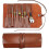 Tool Roll Leather Bag Pouch,multi-purpose Canvas Tool Roll,?wrench Roll Pouch, Roll Up Tool Bag,?tool Organisers,10 Pockets Multi Purpose Organizer Wr 1