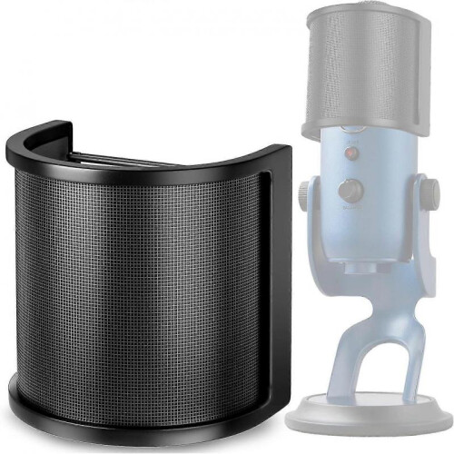 (Large) Metal Mesh And Foam And Layer Microphone Windshield Cover Handheld Microphone Shield Mask