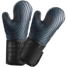 New Silicone Oven Mitts Set Heat Resistant To 500-safe Silicone Oven Mitts,non-slip Oven Glove