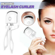 (White) Best Sellers-professional Heated Eyelash Curler Usb Rechargeable 2 Temperature Modes Heating