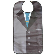 (C) Elderly Bibs Food Pocket Adult Bib Waterproof Dining Bib