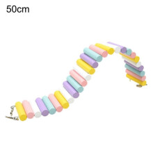 (50 cm, Multicolor) Small Animal Toy Exercise Toy Cage Accessories Hamster Climbing Ladder Bridge Toy Pet Hideout