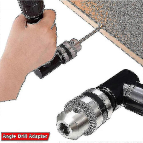 Professional Angle Drill Adapter, Quick Change Adapter for Tight Drilling Angle Workspace, Right Angle Drill Attachment for Portable Electric Drills [ 1