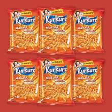 Kurkure Masala Munch – 90g (Pack of 6) | Spicy & Crunchy Indian Snack | Perfect Tea-Time Munch | Total: 540g