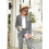 (S, Black) Women"s Sequin Fitted Long Sleeve Zipper Blazer Bomber Jacket 2