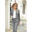 (L, Black) Women"s Sequin Fitted Long Sleeve Zipper Blazer Bomber Jacket 3