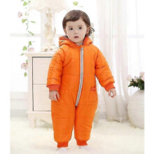 (Orange-200004890) Fashion Winter Overalls Baby Clothes Hoodies Newborn Jumpsuit / Snowsuit Coats