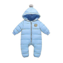 (Blue-350852) Fashion Winter Overalls Baby Clothes Hoodies Newborn Jumpsuit / Snowsuit Coats