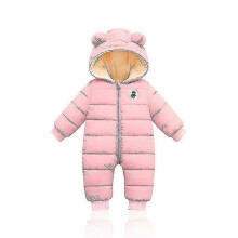 (Pink-10) Fashion Winter Overalls Baby Clothes Hoodies Newborn Jumpsuit / Snowsuit Coats
