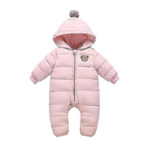 (Pink-200004889) Fashion Winter Overalls Baby Clothes Hoodies Newborn Jumpsuit / Snowsuit Coats