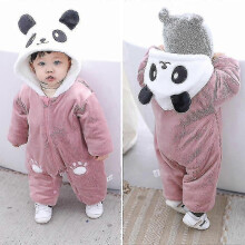 (Pink-193) Fashion Winter Overalls Baby Clothes Hoodies Newborn Jumpsuit / Snowsuit Coats