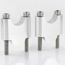 (Silver Riser 40mm) 1 1/8" 28mm Handlebar Risers Fat Bar Mount Riser Fit For Suzuki V-strom 1000 Dl1000xa Dl1000xt 2018 2019 Gsx-s750 2017-2020