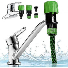 Kitchen Garden Watering Tap Hose Pipe Snap Connector Adaptor Tool, Universal Tap Connector Adapter Kitchen Pipe Joiner Fitting