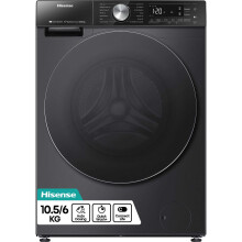 Hisense WD5S1045BB 5S Series 10Kg / 6Kg Washer Dryer with AutoDose - Black