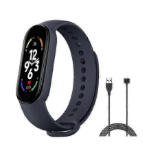 (bule) Mi Band 7 Smart Bracelet Watch Fitness Tracker Sport Smartband Blood Pressure Monitor Wristband Smart Band Upgraded Version(FPL16)
