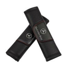 Suitable for Mercedes-Benz car seat belt shoulder pad leather interior decoration seat belt shoulder pad cover (pair)