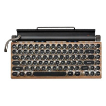 Retro Typewriter Keyboard Wireless Bluetooth Mechanical Keyboards 83 Keys CompWI NEW