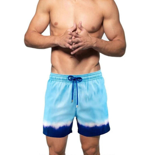 (L, Style 7) Mens Swim Trunks With Compression Liner
