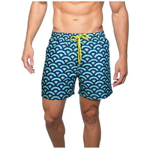 (S, Style 2) Mens Swim Trunks With Compression Liner