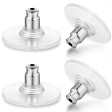 Klare boucle d'oreille arrière 120 Pack douce hypoallergène Sicherheitskupplungen für Studs / hoops / crochets boucles d'oreille & bricolage