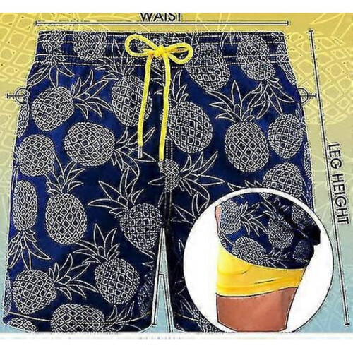 (XL, Style 11) Mens Swim Trunks With Compression Liner
