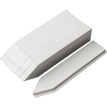 Étiquettes de plantes en plastique 200-Pack - Étiquettes de jardin blanches résistantes aux intempéries pour germinaires extérieurs, légumes