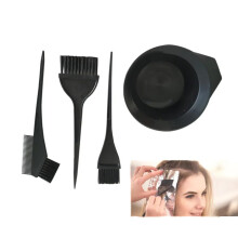 Outils de teinture de cheveux, Set d'outils de teinture de cheveux de 4 pièces, Kit de teinture, Kit de blanchiment de salon de beauté, Bros