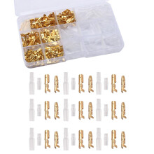 MATSOONY Bullet Connector Kit 200PCS, Kit de connecteur à double boule, Boîtier de connecteur à épingle Pin Head Crimp
