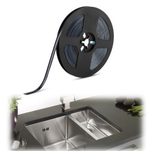 Bande d'étanchéité noire, 8mm Bad Bande d'étanchéité Streifen, Dekoratoren Caulk für Duschen, Baignoires, Lavabo, 6M ath Bande d'étanchéité
