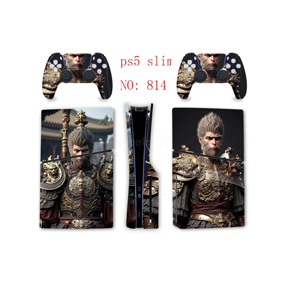 (Ps5 Slim-814) Wukong Ps5 Slim Disk Decal Skin Sticker Wrap For Playstation 5 Slim Console 6963793796373
