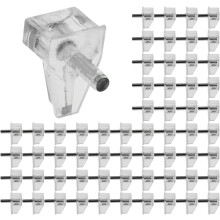Regal Support Pegs - 40pcs 5mm Klare Kabinet Regalstütze, Push-in Regalstützen, étagère durable Pings für Küchenschrank Kleiderschra