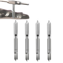 Set de poignée métrique 4PCS, M3 x 0,5 poignée à filetage en acier à haute vitesse, kit d'outils à filetage à main professionnel pour Hochge