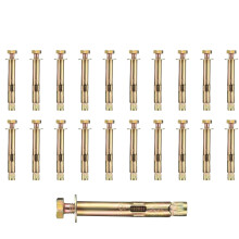 20-Pack M6-8x60mm Heavy-Duty Ancherschrauben Set - Hex-Hülse Erweiterungsschrauben für Beton / Mauerwerk / Ziegelwände, corrosionsbeständige