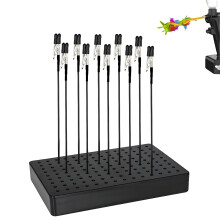 10 PCS Alligator Clip Modellierung Tools, Pinces de peinture à pulvérisation, Pinces de crocodile à longue taille pour l'artisanat, l'art, l